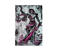 MUYGGAFF Law Firm Lady Justice Art Poster Canvas Poster Bedroom Decor Landscape Office Room Decor Gift 12x18inch(30x45cm)