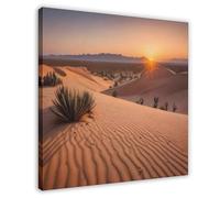 MUYGGAFF Minimalist Desert Sunset Landscape Travel Poster 7 Canvas Poster Bedroom Decor Landscape Office Room Decor Gift 28x28inch(70x70cm)