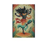 MUYGGAFF Shiva, The Destroyer, The Ascetic - Folk Art of The Hindu Pantheon Canvas Poster Bedroom Decor Landscape Office Room Decor Gift 12x18inch(30x45cm)