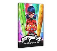 MUYGGAFF The Curious Tale of Ladybug And Cat Noir (2015) Movie Poster(1) Canvas Poster Bedroom Decor Landscape Office Room Decor Gift 16x24inch(40x60cm)