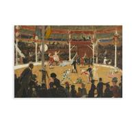 MUYGGAFF Vintage French Circus Oil Painting Art Canvas Poster Wall Art Decor Print Picture Paintings for Living Room Bedroom Decoration 08x12inch(20x30cm)
