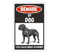 MUYIASER Beware Of Dog Sign Cane Corso You Have Been Warned Aluminum Metal Tin Signs Door Sign Warning Sign For Fence Gate Yard Home Wall Decor 8x12 Inch