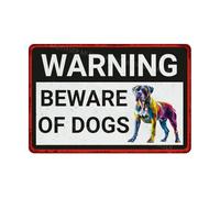 MUYIASER Beware Of Dogs Sign Cane Corso Beware Of Dog Sign Aluminum Metal Tin Signs Door Sign Warning Sign For Fence Gate Yard Home Wall Decor 8x12 Inch
