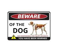 MUYIASER Beware Of The Dog Sign You Have Been Warned Aluminum Metal Tin Signs Door Sign Warning Sign For Zoo Fence Gate Yard Home Wall Decor 8x12 Inch