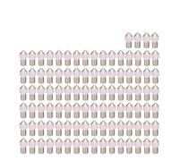 muyihui 1-100pcs MK8 V5 V6 Stainless Steel Nozzle 0.2mm .3mm .4mm .5mm .6mm .8mm M6 1.75mm Threaded 3D Printer Part(5PCS,0.2mm)