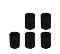 muyihui 1-20pcs 3D Printer Part Stepper Motor 5x5x25mm 5X8x25mm Flexible Coupler Shaft Couplings(Black 5pcs,5X5)