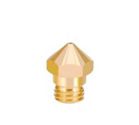 muyihui 1-50PCS 3D Printers Parts MK10 Nozzle 0.2/0.3/0.4/0.5/0.6/ .8mm Copper M7 Threaded Part For Extrusion 1.75mm Filament Brass(Gold 1PCS,0.2mm)