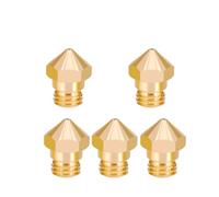 muyihui 1-50PCS 3D Printers Parts MK10 Nozzle 0.2/0.3/0.4/0.5/0.6/ .8mm Copper M7 Threaded Part For Extrusion 1.75mm Filament Brass(Gold 5PCS,0.2mm)