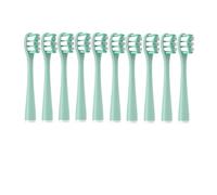 muyihui 10PCS Replacement Toothbrush Heads for Y1/Y1S/Y1pro/Y3/Y4/Y5/P1/P3/P4/P5/P10 /U1/U2/U3/U4/U2S/U3S/F2/F1 Series(10PureMintGreen)