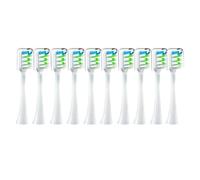 muyihui 10PCS Vacuum Sealed Packed Replacement Brush Heads for X3/X3U/X5 Soft Electric Toothbrush Cleaning Nozzles(10PCS White)
