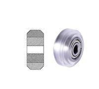 muyihui 12 PCS POM Pulley V-slot Linear Rail Ball Bearing 3D Printer Parts CNC Clear Polycarbonate V Wheel Plastic(Transparent Big)