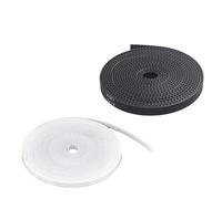 muyihui 1m/5m/10m/lot GT2-6mm open timing belt width 6mm GT2 Rubber Aramid Fiber cut to length for 3D printer(White 5M)