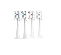 muyihui 2/4 Pcs Replaceable Brush Head for T300/T500/T700 Electric Toothbrush Bristle Individual Package(2White2Pink)