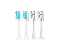 muyihui 2/4 Pcs Replaceable Brush Head for T300/T500/T700 Electric Toothbrush Bristle Individual Package(2Blue2White)