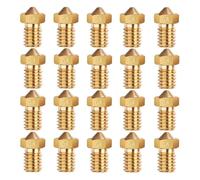 muyihui 20PCS 3D Nozzles M6 Brass Nozzle Extruder Print Head for 1.75mm Filament V5 V6 Printer(Mixed sized 20pcs)