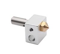 muyihui 2pcs 3D Printer MK10 Heater Block M7 Thread for 2 Dreamer Creator Spare Parts(1set)