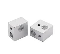 muyihui 2pcs 3D Printer MK10 Heater Block M7 Thread for 2 Dreamer Creator Spare Parts(2pcs)