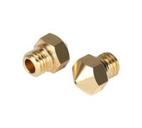 muyihui 3D Printer Hotend Nozzle MK10 M7 Thread 0.2/0.3/0.4/0.5/0.6/0.8/1.0mm For 1.75mm Filament Parts Upgrade Kit(1Pcs brass,1.0mm)