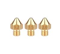 muyihui 3D Printer MK8 Brass Large Diameter Nozzle DIY Kit Spray Extrusion Head 1.0 .2 .5mm .75/3mm Accessories(2.0MM 3.0MM)
