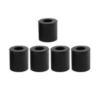 muyihui 3D Printer Parts High Temperature Silicone Solid Spacer Hot Bed Leveling Column 3pcs Long + 1PC Short for CR-10/ CR10S Ender-3(Black 4long 1short,5 Set)