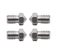 muyihui 5/10pcs V6 Stainless Steel Nozzle 0.2/0.25/0.3/0.4/0.5/0.6/0.8/1.0mm M6 Threaded for 1.75/3. Filament 3D Printer Print Head(1.75 0.4MM,10pcs)