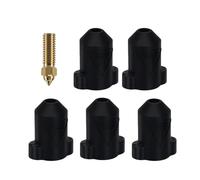 muyihui 5 Pcs/lot Silicone Socks For K1/ K1Max Ceramic Heating Block Heat Insulation Silicon Case With a 0.4mm Nozzle(White)