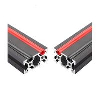 muyihui Ender 3/ CR10/ 1M CNC 20 series 6mm flat seal for 2020 aluminum profile soft Slot Cover/Panel red/Orange/black/blue(Red,2 Meters)