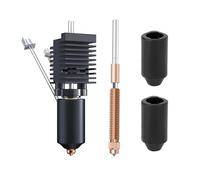muyihui For K2 Plus Ceramic Heating Block Hot end Kit Quick Swap Nozzle 350°C High Temperature Combo 3D Printer(With 1 0.4mm nozzle)