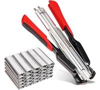 MUYIRTED Hog Ring Pliers Automatic Fencing Pliers with 2500pcs C Clips, Wire Cage Clips Plier Kit, Fencing Tools for Gardening Wire Fence, Metal Chicken Cage, Pet Cage, Securing Tools