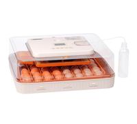 MUYIRTED Incubator For Eggs Automatic Turning, 56 Chicken Egg Incubator For Hatching Duck, Quail, Reptile, Egg Candler, Chicken Brooder, Automatic Water Replenishment, Dual Power Control, White
