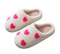 MUYOGRT Fluffy Slippers Women Men, Ladies Comfy Warm Plush Slippers, Fuzzy Christmas Slippers Non-Slip Cozy House Slippers for Indoor Outdoor
