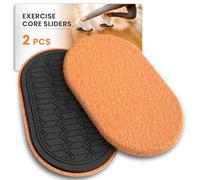 MUYOS Sliders for Working Out 2 PCS 9-1/2 Inch x 5-3/4 Inch Oval Exercise Core Sliders for Hardwood Floors, Sliding Discs for Strength Training and Perfect for Abdominal&Core Workouts