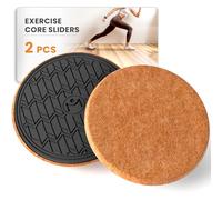 MUYOS Sliders for Working Out, Floor Sliders for Exercise, Sliding Discs for Exercise on Hardwood Floors - Protects Floors While You Work Out, Perfect for Abdominal&Core Workouts (2 PCS, 7 Inch)