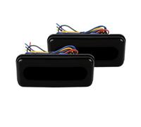 MUYSLC Motorcycle Brake Tail Light Motorcycle 3 In 1 LED Motorcycles Tail Light Square Rear Brake Lamp DRL Running Turn Signal 12-24V For Cafe For Chopper