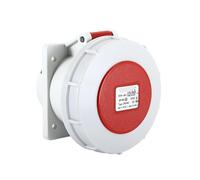 MUYTQAERG 5P 32A IP67 Concealed Straight Socket Flange Panel Mount PDU Data Center Stage Industrial