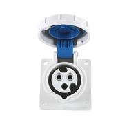 MUYTQAERG Industrial Socket 3P 16A IP67 Concealed Direct Waterproof and dustproof Stage Lighting Data Center Supporting