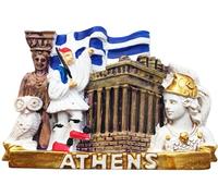 MUYU Craft 3D Athens Greece Fridge Magnet Travel Souvenir Gift Refrigerator Magnetic Sticker Craft Collection