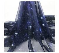 MUYUNXI Chiffon Fabric By The Metre Starry Sky Printing Tencel Chiffon Fabric For Clothing Decoration Handmade 150 Cm Wide Sold By The Meter