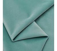 MUYUNXI Soft Velvet Fabric Upholstery Dressmaking Curtain Blind Cushion Craft Velour Material 146 Cm Wide Sold by The Meter(Color:Blue Green)