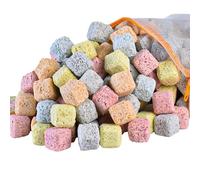 MUYYIKA Aquarium Filter Media Accessories for Aquarium Filter Ceramic Rings Biological Filter Media Ceramic Rings Organic Balls Porous Filter Biochemical Ball (Colorful Squares, 800g)