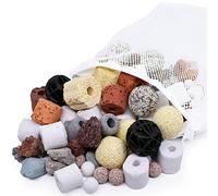 MUYYIKA Aquarium Filter Media Accessories for Aquarium Filters Ceramic Rings Biological Filter Medium Ceramic Rings Bioballs Biochemical Porous Filter