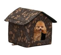 MUYYIKA Cat House Cat Cave Outdoor Winterproof Cat House Insulated for Outdoor Winterproof Waterproof Weatherproof Foldable Pet Shelter for Cats Small