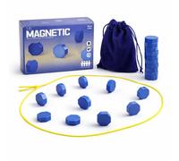 MUZAMMIL SHER Magnetic Chess Game - Magnetic Chess for Family Gatherings-Combining Chess with Magnetic Game for Strategic Play - Enhance Thinking in This Innovative Magnet-Based Game (Blue Edition)