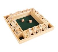 MUZAMMIL SHER | Shut the Box Game for 2-4 Players | Classic Wooden Board Game with 2 Dice, Fun Family Game, Educational Math Toy, Travel Game, Perfect for Kids & Adults, Strategy