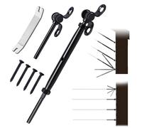 Muzata 10Set Black Cable Railing Kit 1/8" Swage Toggle Turnbuckle Hardware T316 Stainless Steel for Wood Post WoodEasy System Angle 180¡ã Adjustable Stairs Deck 10 Cable Lines CK07 BD1,CA4 CA5