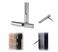 Muzata 40Pack 1/8" Invisible Cable Railing Kit Terminal Toggle Anchor Angle Adjustable T316 Stainless Steel for Metal Post Stair Deck One Post Corner CR07, CV2