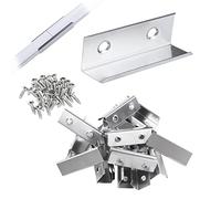 Muzata Extension Connectors for V-Shape Aluminum LED Channel, The Aluminum Channels Can Be Connected Seamless for Longer Lighting Project 20PACK LCB2,Series LA2