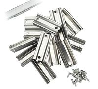 Muzata Extension Connectors U Shape Aluminum LED Channel The Aluminum Channels Can Be Connected Seamless Longer Lighting Project20PACK LCB1 Metal Connectors