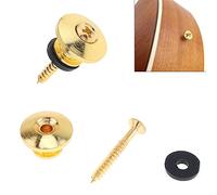 MuzcYM 2pcs Mushrooms Head Guitar Strap Buttons Strap Locks, Guitar Strap Buckle Straplocks Tail Nail End Pins Strap Button Nail