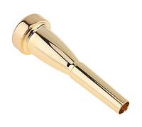 MuzcYM 3C Gold Plated Metal Trumpet Mouthpiece Bullet Shape Fit for Yamaha Bach Conn and King Trumpet